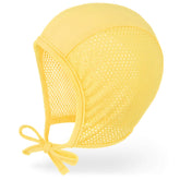 JELLYTREE Newborn Baby Hat Bonnet Mesh Summer Infant Hospital Hat Baby Hearing Aid Hat Beanie, Yellow_S